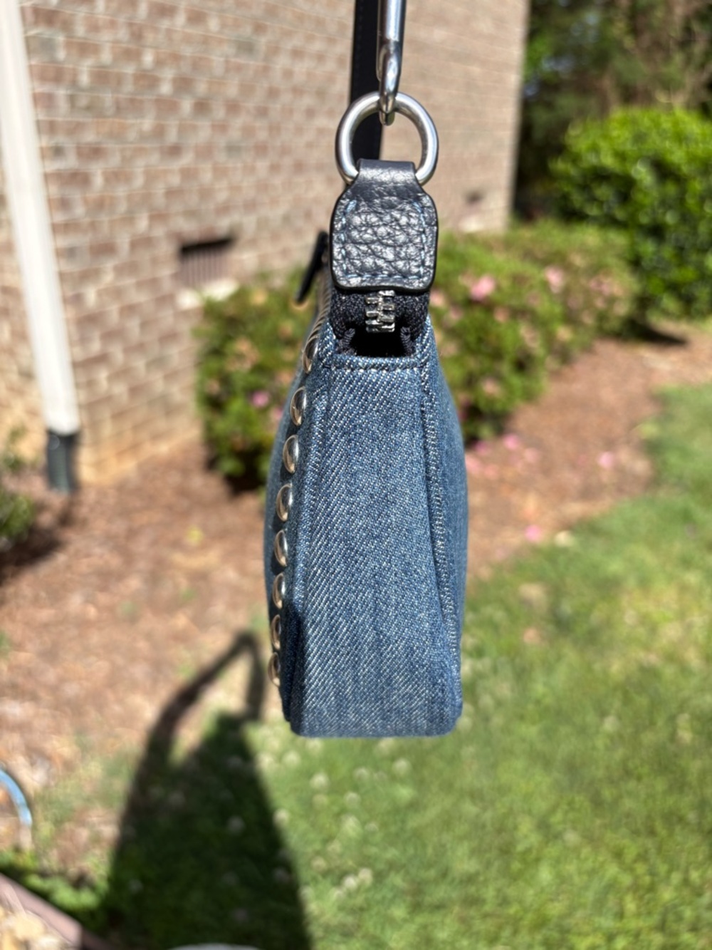Coach Nolita 19 Denim With Silver Rivets EUC - Picture 7 of 11